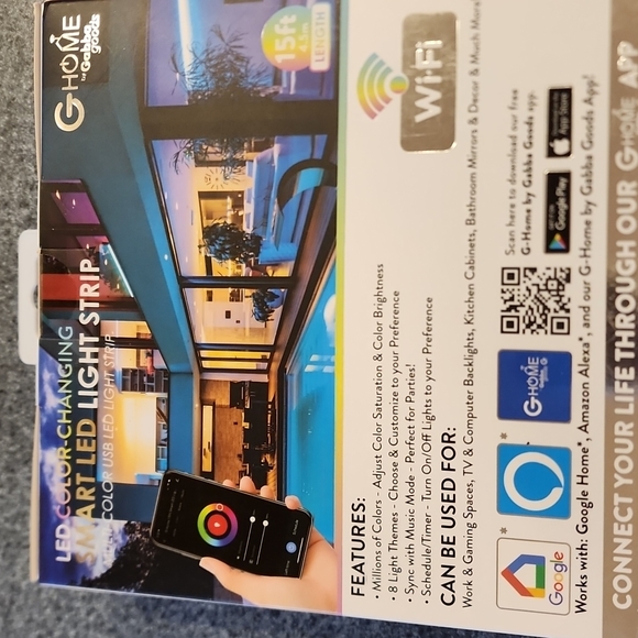 15' smart led color changing light strip wifi and app control - Picture 4 of 6